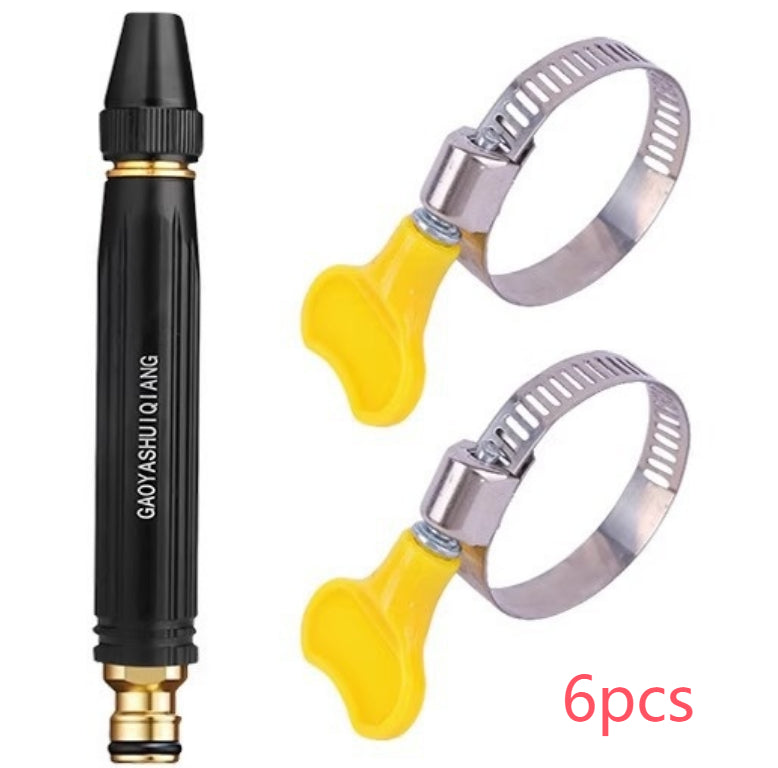 Portable High Pressure Washing Water Gun Car Wash Nozzle Adjustable Nipple Type Direct Spray Home Garden Shower Watering Hose