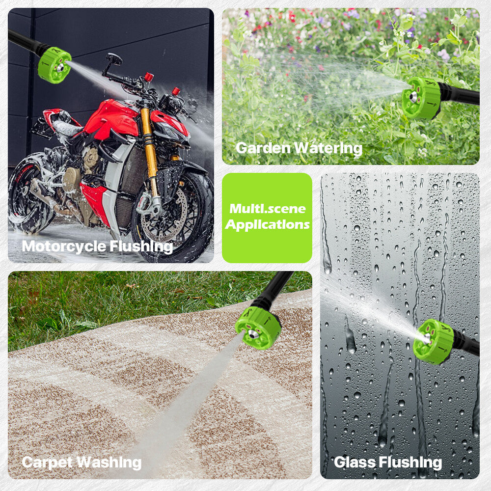Cordless Car Pressure Washer Water High Power Jet Wash Cleaner Portable 2Battery