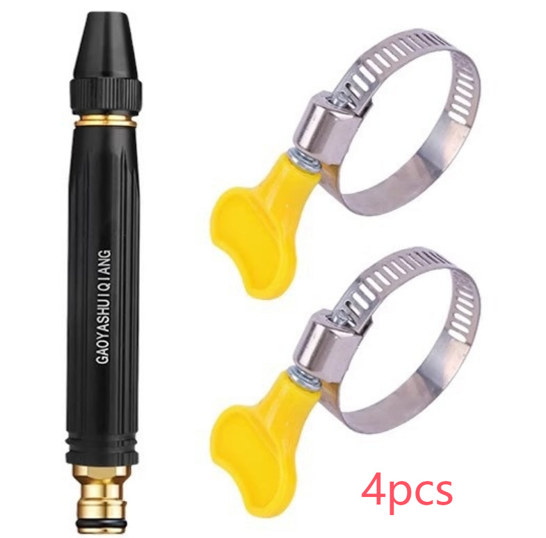 Portable High Pressure Washing Water Gun Car Wash Nozzle Adjustable Nipple Type Direct Spray Home Garden Shower Watering Hose