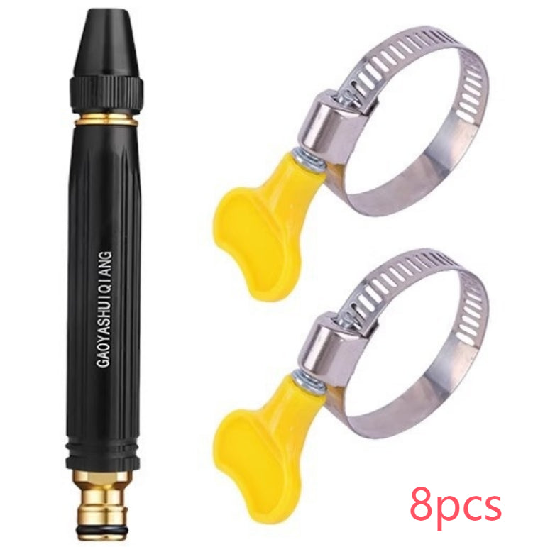 Portable High Pressure Washing Water Gun Car Wash Nozzle Adjustable Nipple Type Direct Spray Home Garden Shower Watering Hose