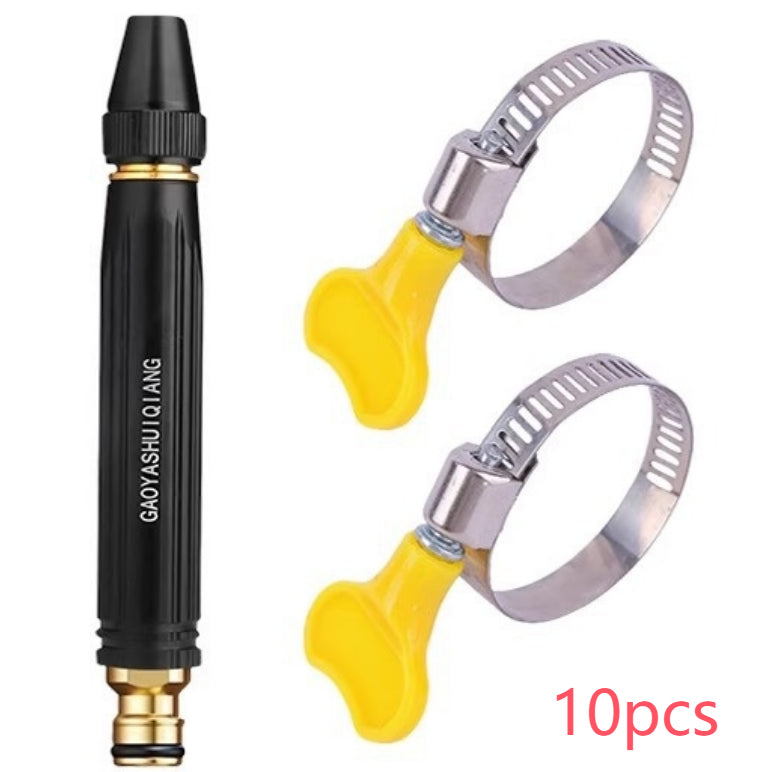 Portable High Pressure Washing Water Gun Car Wash Nozzle Adjustable Nipple Type Direct Spray Home Garden Shower Watering Hose