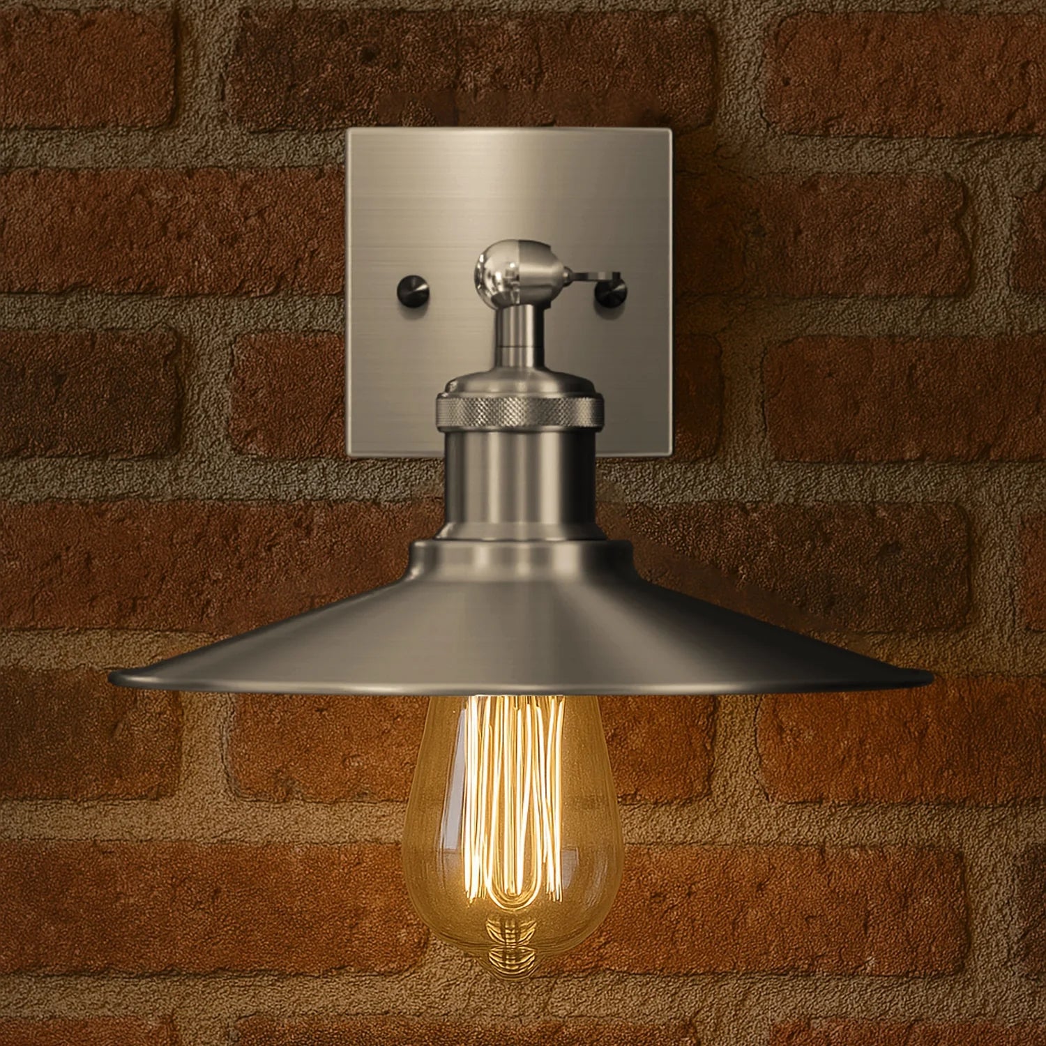 Satin Nickel Wall Light Lamp Sconces Living Room Home Decor~2592