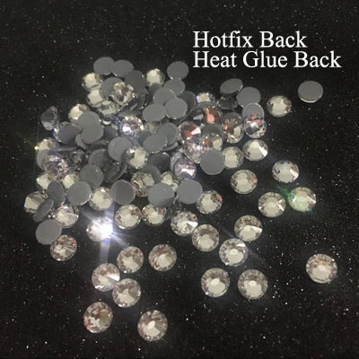 Crafts Crystal Stones 3D Nail Art Glitter Clothing Flatback Diamond Diy Dresses Gems Clear Strass Hotfix Rhinestones For Clothes