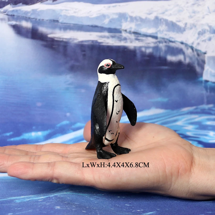 Realistic Polar Animal Model Toy Figurines Set,Varieties of Polar Bear,Emperor Penguin Figures Cake Toppers Christmas Gift