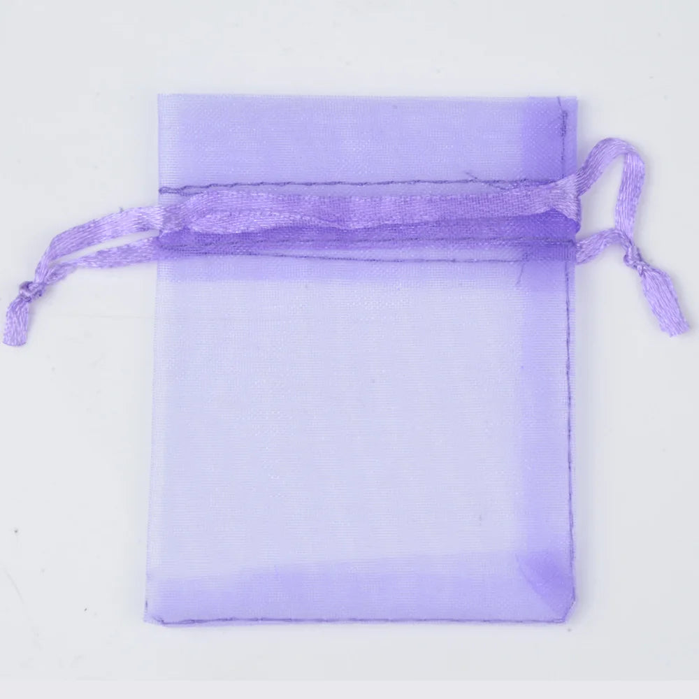 50pcs/lot 24 Colors Jewelry Bag Organza Gift Bags For Jewelry Packaging Bags Wedding Gift Storage Drawstring Pouches Wholesale