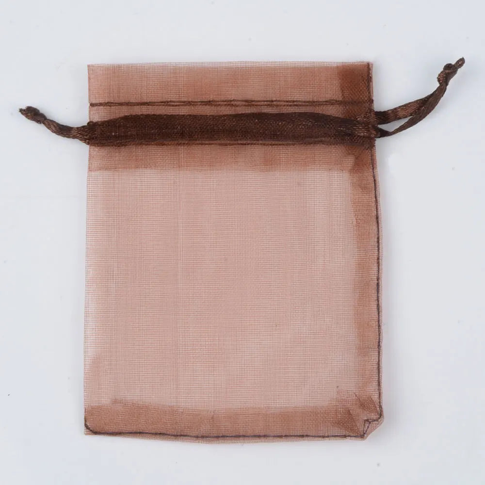 50pcs/lot 24 Colors Jewelry Bag Organza Gift Bags For Jewelry Packaging Bags Wedding Gift Storage Drawstring Pouches Wholesale