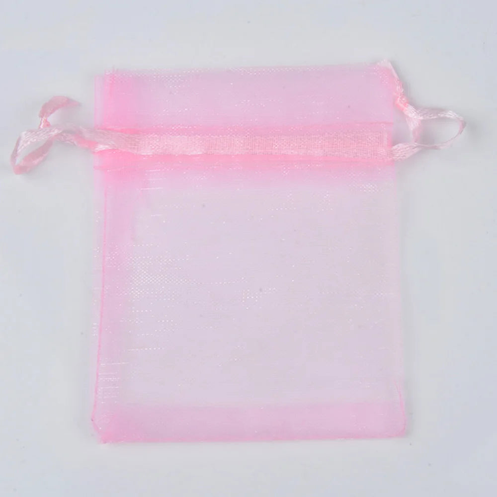 50pcs/lot 24 Colors Jewelry Bag Organza Gift Bags For Jewelry Packaging Bags Wedding Gift Storage Drawstring Pouches Wholesale