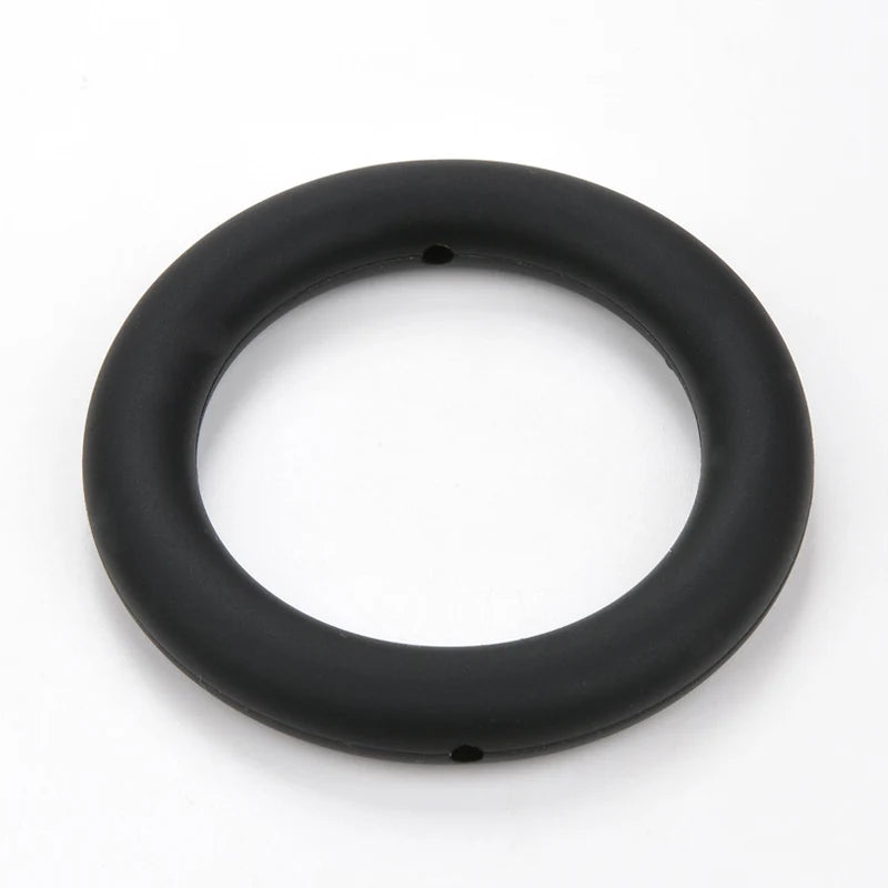 LOFCA Teething Ring 65mm Silicone Beads 3pcs Baby Charm Teether Necklace Pacifier Making BPA Free Food Grade Silicone Jewelry