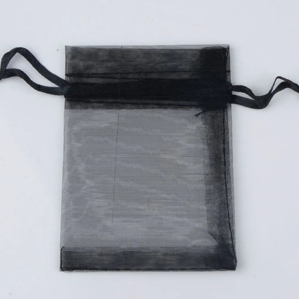 50pcs/lot 24 Colors Jewelry Bag Organza Gift Bags For Jewelry Packaging Bags Wedding Gift Storage Drawstring Pouches Wholesale