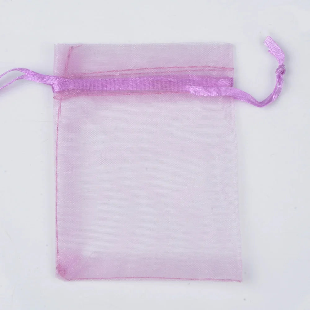 50pcs/lot 24 Colors Jewelry Bag Organza Gift Bags For Jewelry Packaging Bags Wedding Gift Storage Drawstring Pouches Wholesale