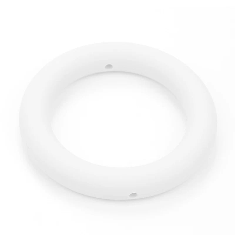 LOFCA Teething Ring 65mm Silicone Beads 3pcs Baby Charm Teether Necklace Pacifier Making BPA Free Food Grade Silicone Jewelry