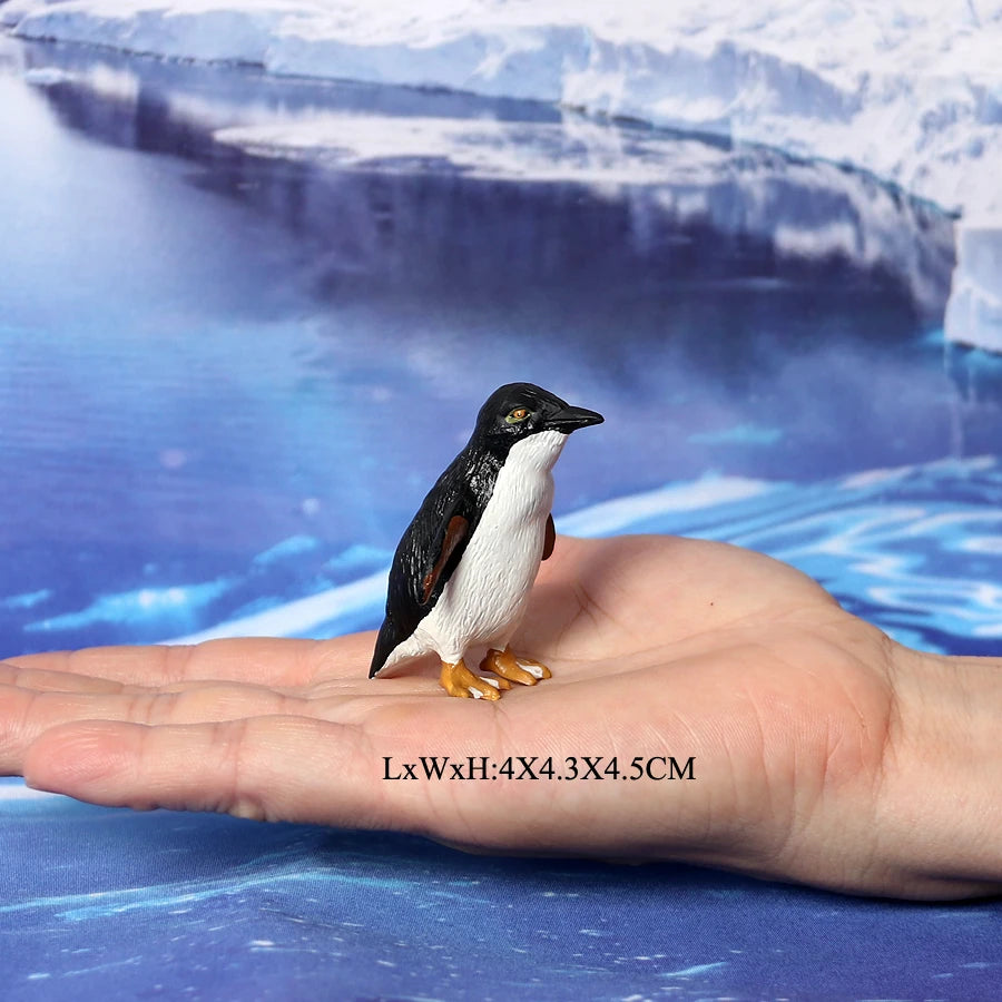 Realistic Polar Animal Model Toy Figurines Set,Varieties of Polar Bear,Emperor Penguin Figures Cake Toppers Christmas Gift