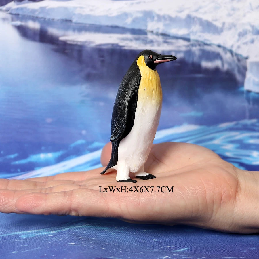 Realistic Polar Animal Model Toy Figurines Set,Varieties of Polar Bear,Emperor Penguin Figures Cake Toppers Christmas Gift