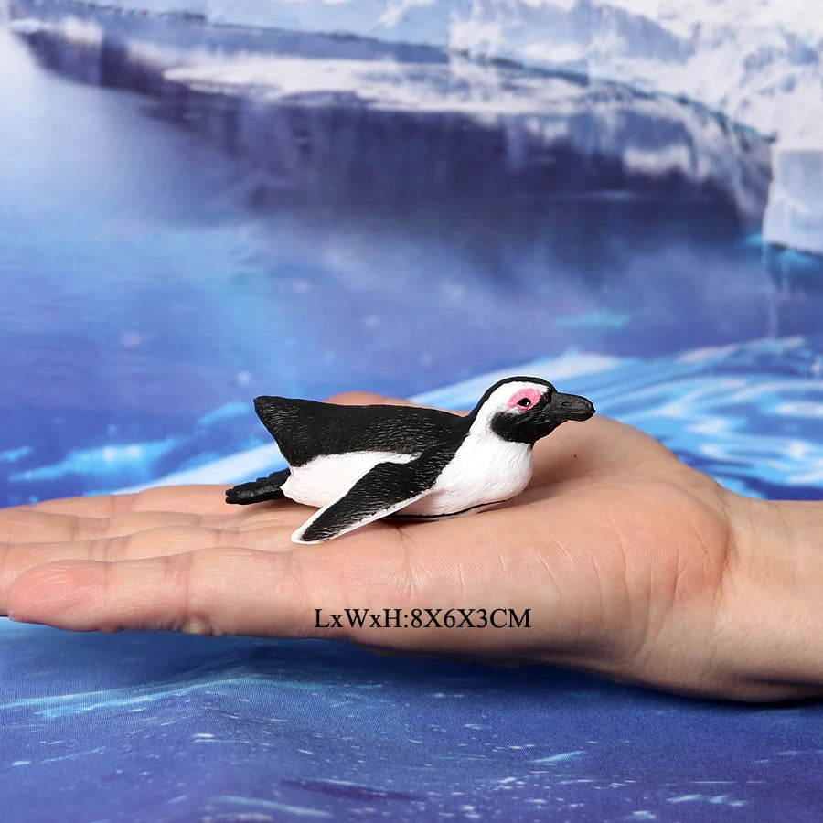 Realistic Polar Animal Model Toy Figurines Set,Varieties of Polar Bear,Emperor Penguin Figures Cake Toppers Christmas Gift