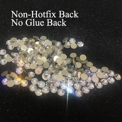 Crafts Crystal Stones 3D Nail Art Glitter Clothing Flatback Diamond Diy Dresses Gems Clear Strass Hotfix Rhinestones For Clothes