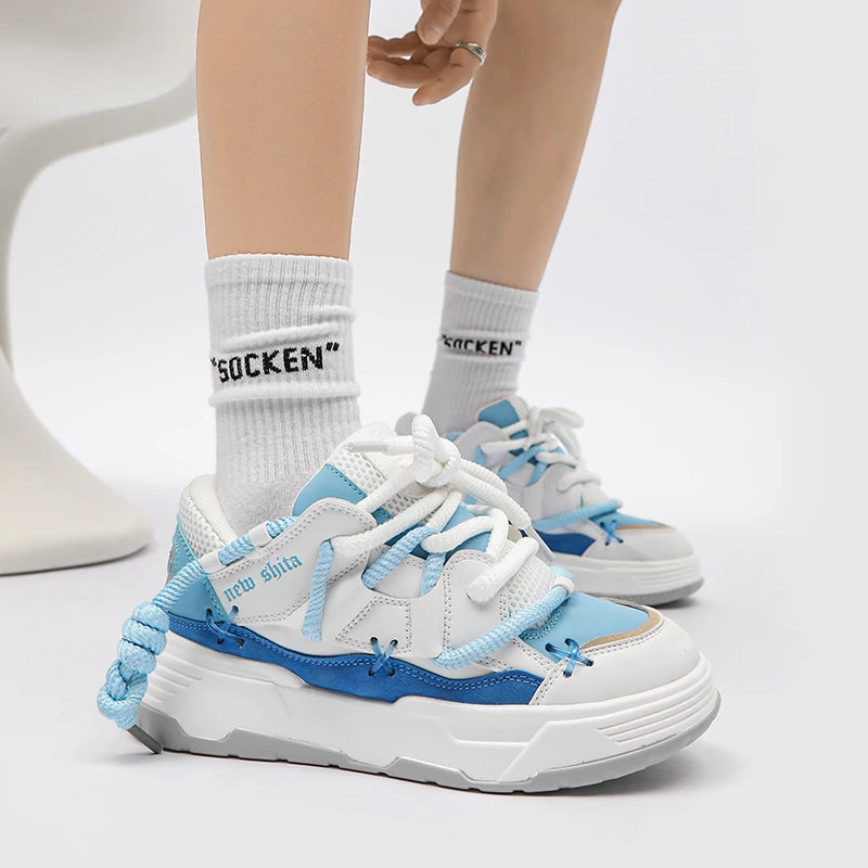 Women's Luxary Chunky Sneakers 2025 Mesh Breathable Shoes for Men Sports Running Casual Ladies Fitness Vulcanize Shoes