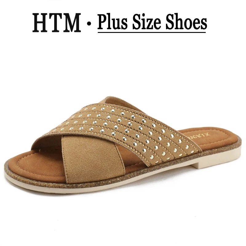 Summer Sandals Shoes for Woman Fashion Outdoor Flat Slippers Sandals Open Toe Casual Beach Slides Shoes Zapatos Para Mujer тапоч