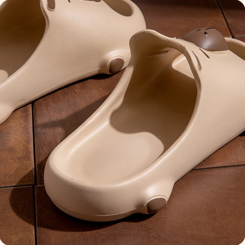Women Cute Cartoon Capybara Slippers Men Popular Summer EVA Sandals Couple Unisex  Home Shower Slides Indoor Outdoor House Shoes