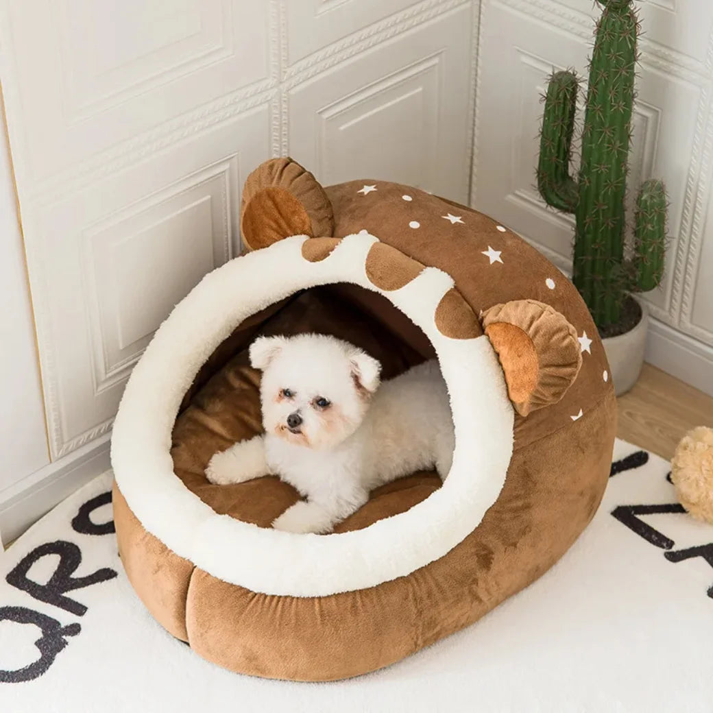 Foldable Pet House, Puppy Kennel Mat for Dogs, Animals, Cat, Kitten Nest, Small Dogs Basket, Teddy, Chihuahua Cave, Bed,