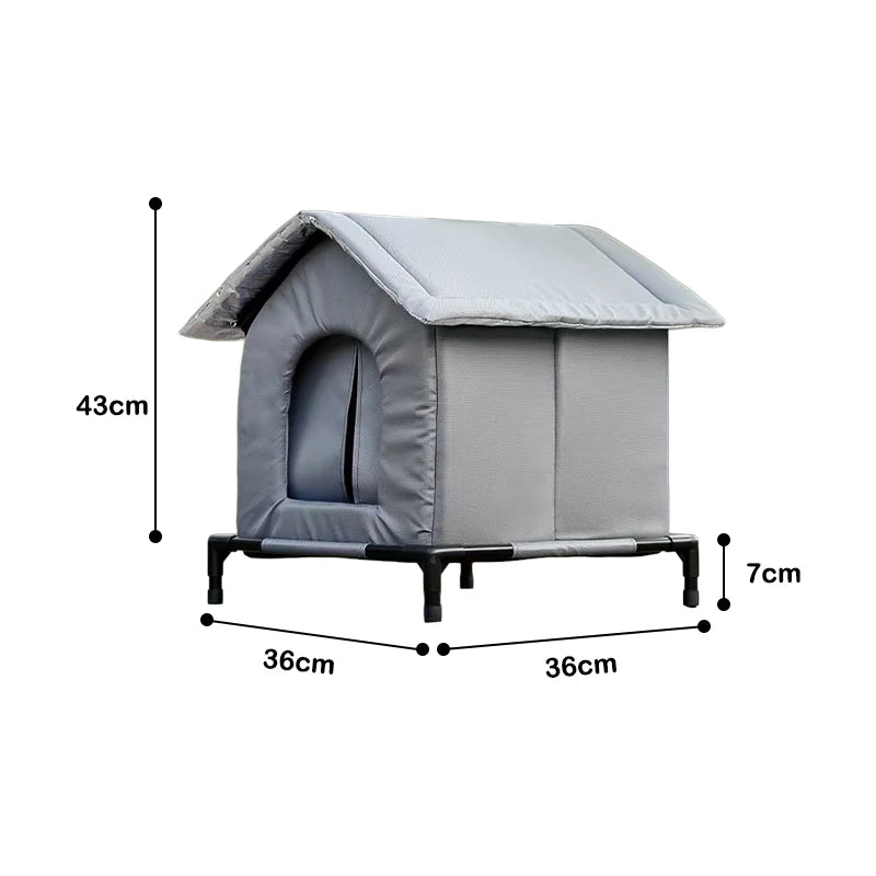 Waterproof Outdoor Pet House Thickened Cat Nest Four Seasons Universal Pet House Home Foldable Washable For Small Pet Supplies