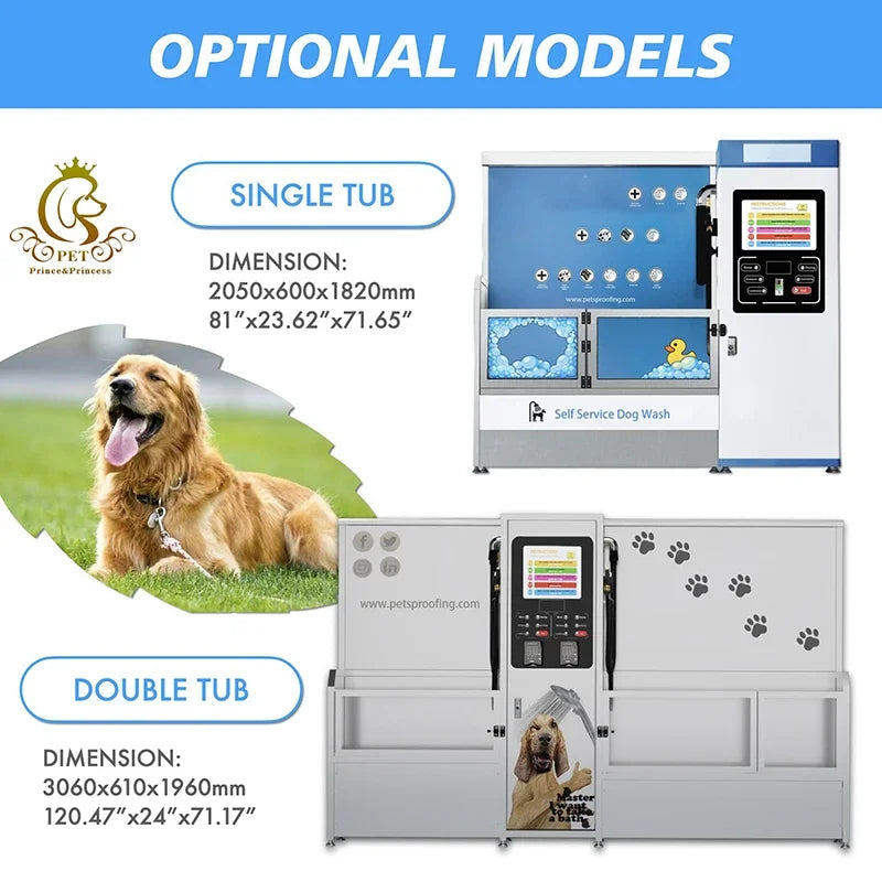 EUV PET Convenient Self-service-dog-wash-machine Pet Wash Station Self Service Cleaning Bathtub For Animal Dog Grooming Wash