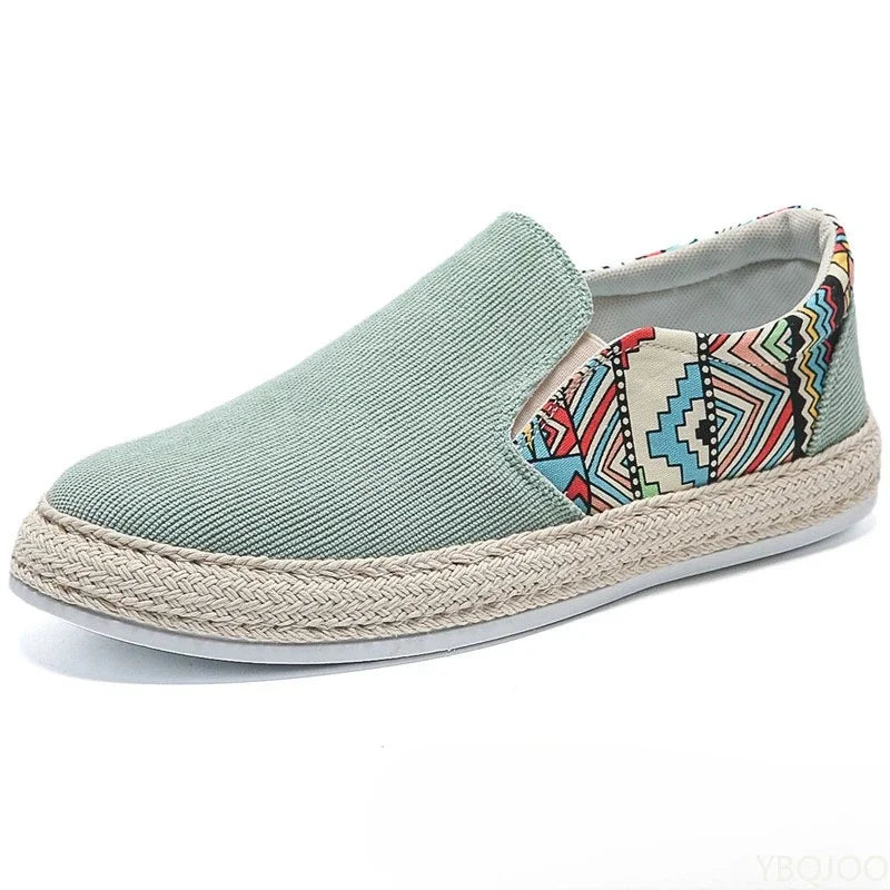 2025 New Style Summer Fashion versatile Men's Sneakers Casual comfort Canvas Flat Shoes Men Fisherman Linen Cloth Loafers Shoes