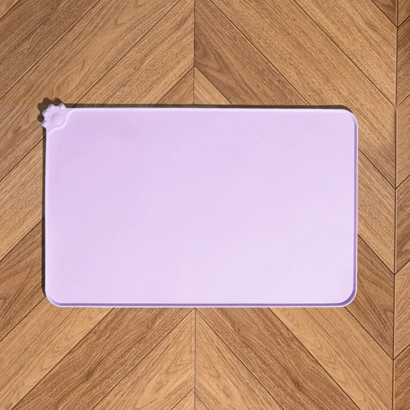 Pet Feeding Mat - Silicone Dog  Waterproof Non-Slip Spill Proof Pet Placemat Practical Home Solution for Dogs and  Cats