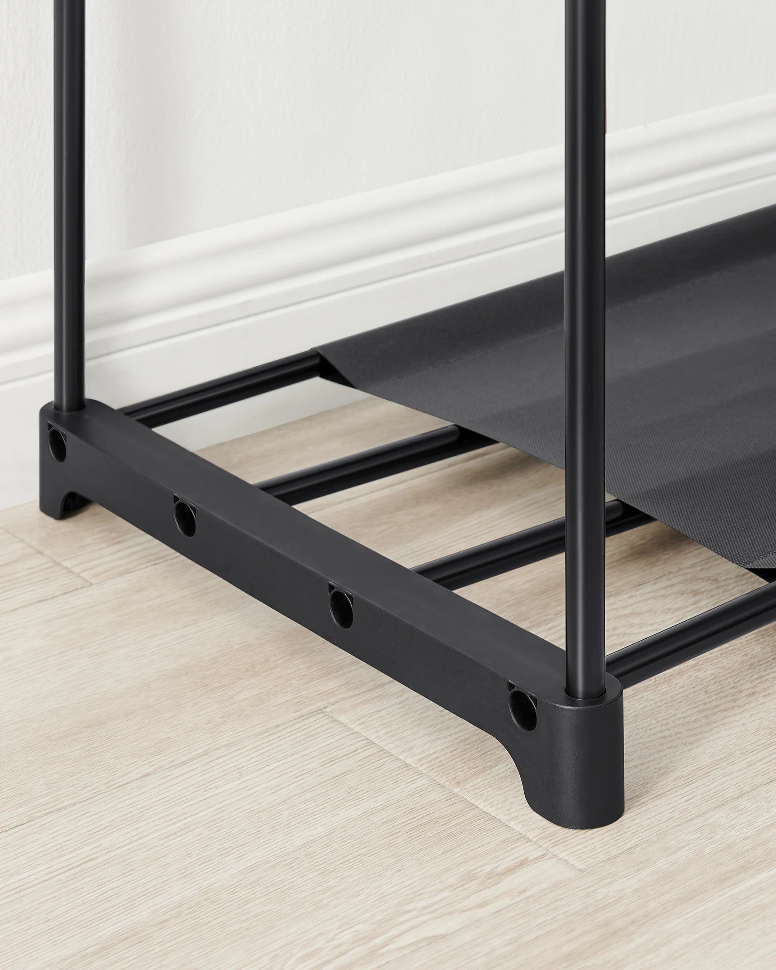 SONGMICS Clothes Wardrobe, Portable Closet, Clothes Garment Rack, 138 x 43 x 182 cm, 3 Hanging Rods and Shelves, Large Capacity