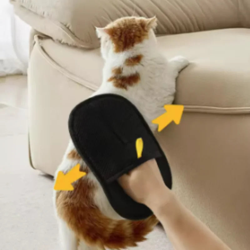 Pet Grooming Gloves for Dogs And Cats Hair Remover Brush Kitten Cleaning Glove Sofa Carpet Clothes Pet Hair Removal Pet Supplies