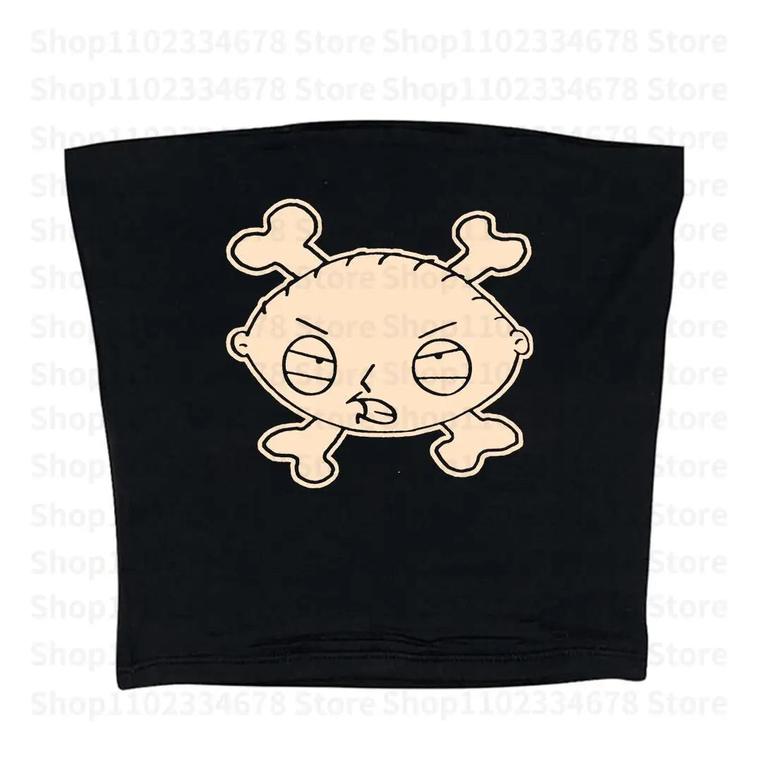 2000s Cute Womens Printed Aesthetic Fairy Crop Tops Y2k Clothes Punk Streetwear Sweet Emo Girls Sexy T-Shirts Graphic Baby Tees