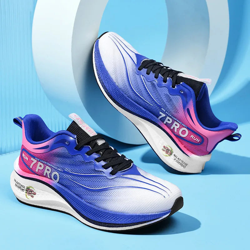 Running Shoes Men High Quality Full Palm Carbon Plate Cushion Professional Training Shoes Lightweight Wear-Resistant Sneakers