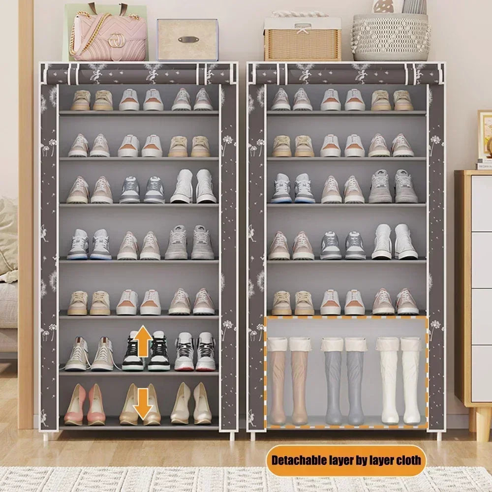 Multi-Layer Combination Shoe Rack Dustproof Storage Shoe Cabinet Shoe Rack Dormitory Foyer Storage Shoe Cabinet