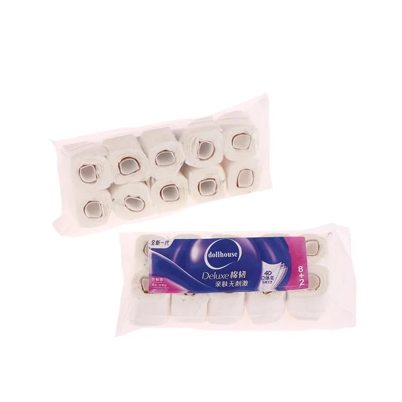 1:12 Dollhouse Miniature Toilet Hygienic Paper Towel Roll Papers Model Roll of Tissue Home Decor Toy Doll House Accessories Toys
