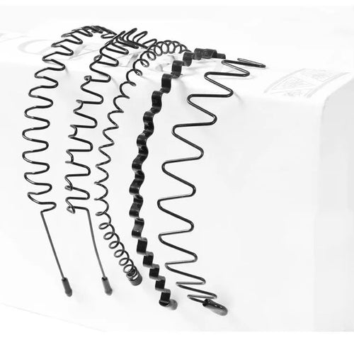 1 Pc Fashion Wave Mens Women Unisex Black Wavy Hair Head Hoop Band Sport Headband Hairband Hair Accessories