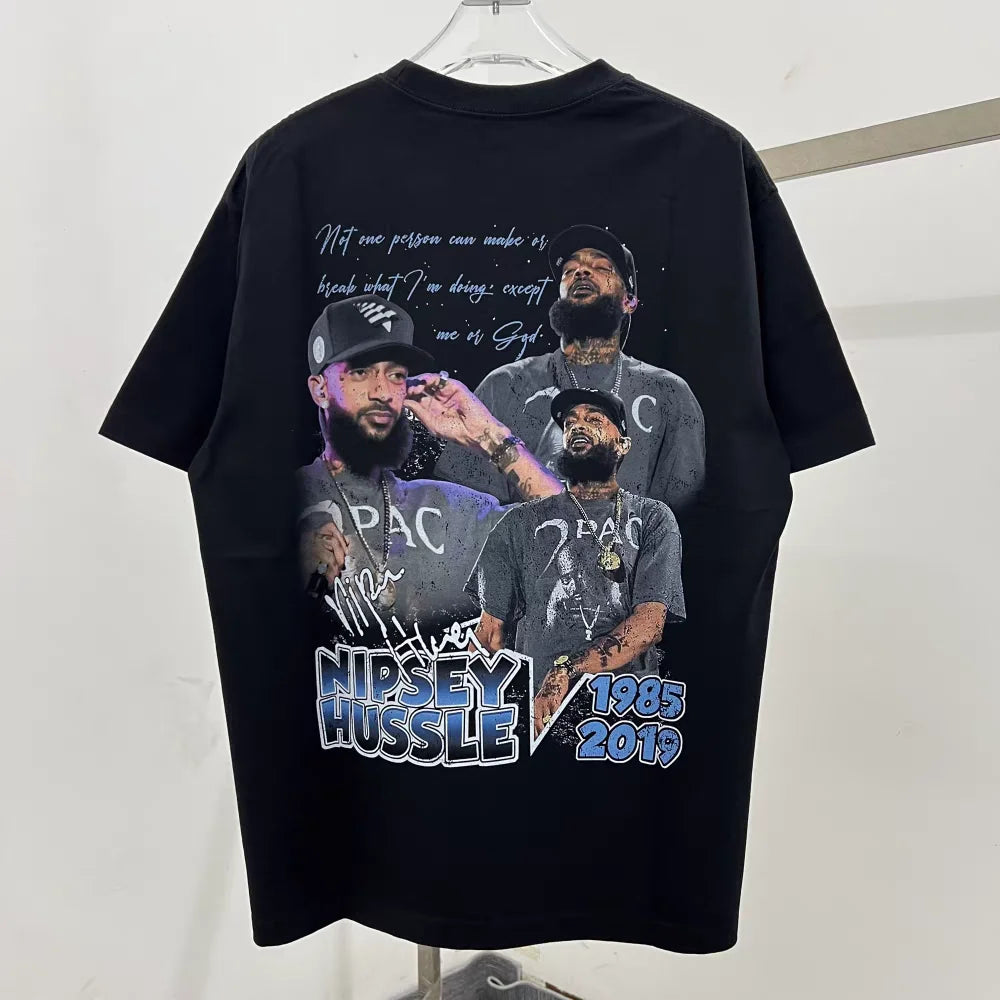 New 2pac Rapper Portrait T Shirt Men Women Top Version T-shirt Top Tees