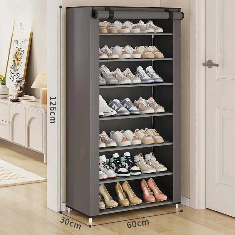 Multi-Layer Combination Shoe Rack Dustproof Storage Shoe Cabinet Shoe Rack Dormitory Foyer Storage Shoe Cabinet