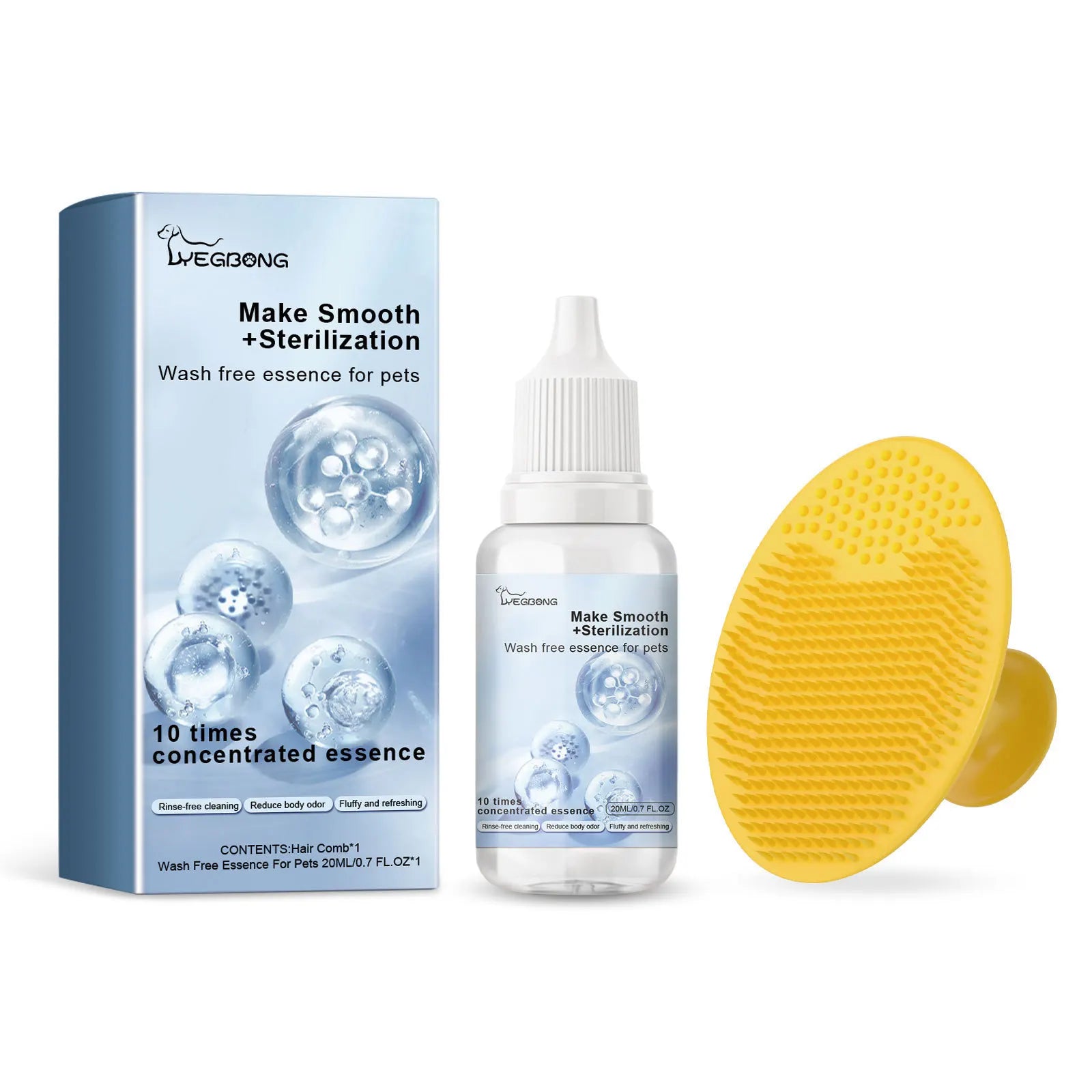 Pet Wash Free Essence Puppy Shampoo Softening Hair Remove Dirts Mites Deodorizing Itching Reduction Moisturizing Dog Body Wash
