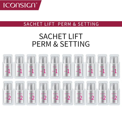 10 Pairs/Lot ICONSIGN Lash Lift Lotion Sachet Quick Perm Fixation Lotion Lashes Lifting Curl Eyelash Makeup Tools