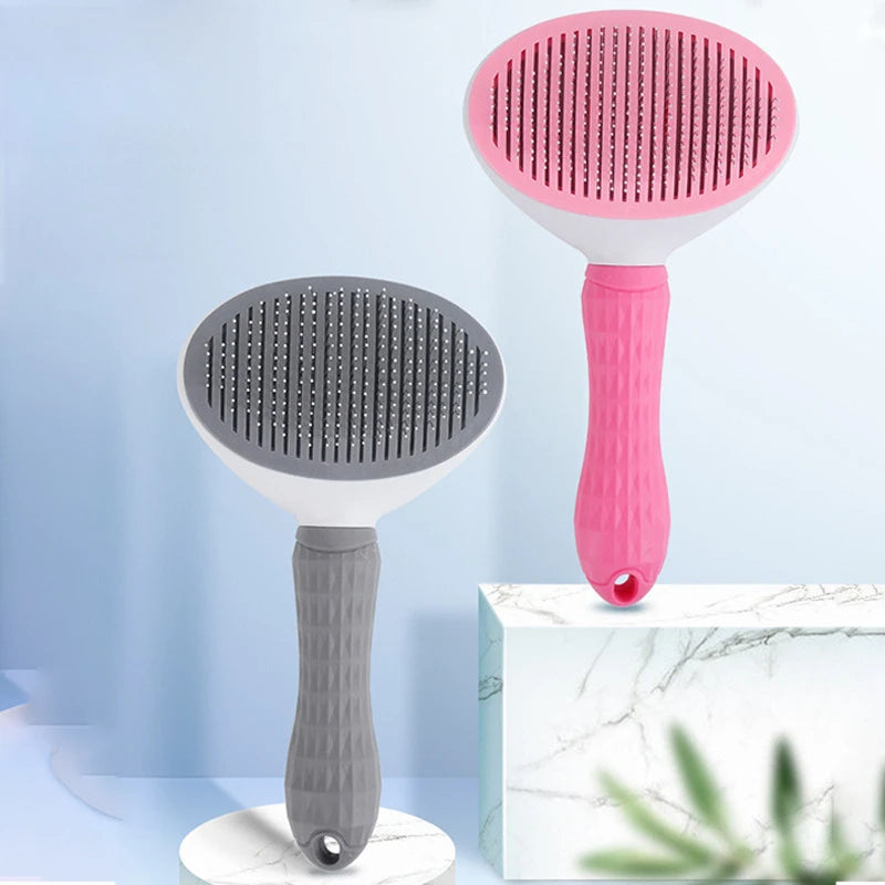 Pet Grooming Hair Remover Brush Manual Household Beauty Hairbrush Long Handle Professional Reusable Pet Grooming Supplies
