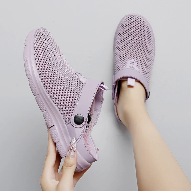 Summer Sandals for Women Breathable Beach Sandals Slippers Fashion Garden Clog Aqua Shoes Trekking Wading Shoes Plus Size 35-44