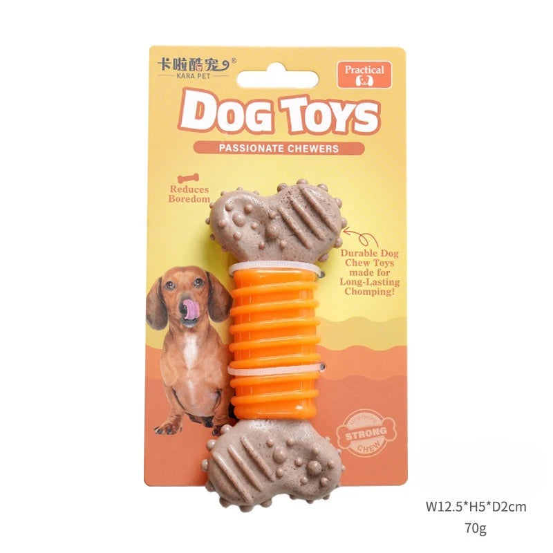 Pet Chew Toy for Entertainment TPR Bone-Shaped Chew Stick Durable for Biting Suitable for Small Medium and Large Dogs Puppy Toy