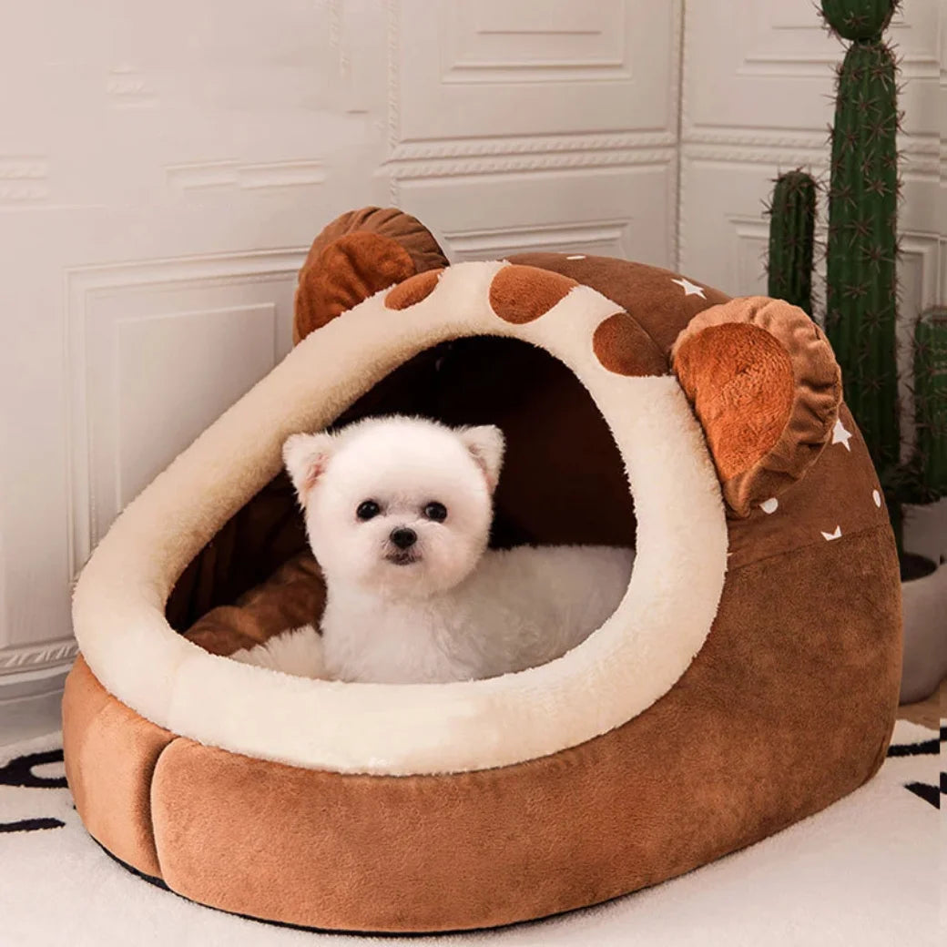 Foldable Pet House, Puppy Kennel Mat for Dogs, Animals, Cat, Kitten Nest, Small Dogs Basket, Teddy, Chihuahua Cave, Bed,