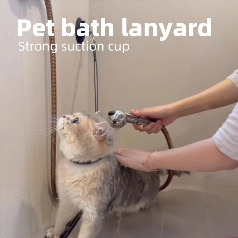 Pet Bath Fixator: For cat/dog bathing, trimming & grooming. Prevents pets from escaping. Essential pet supplies.