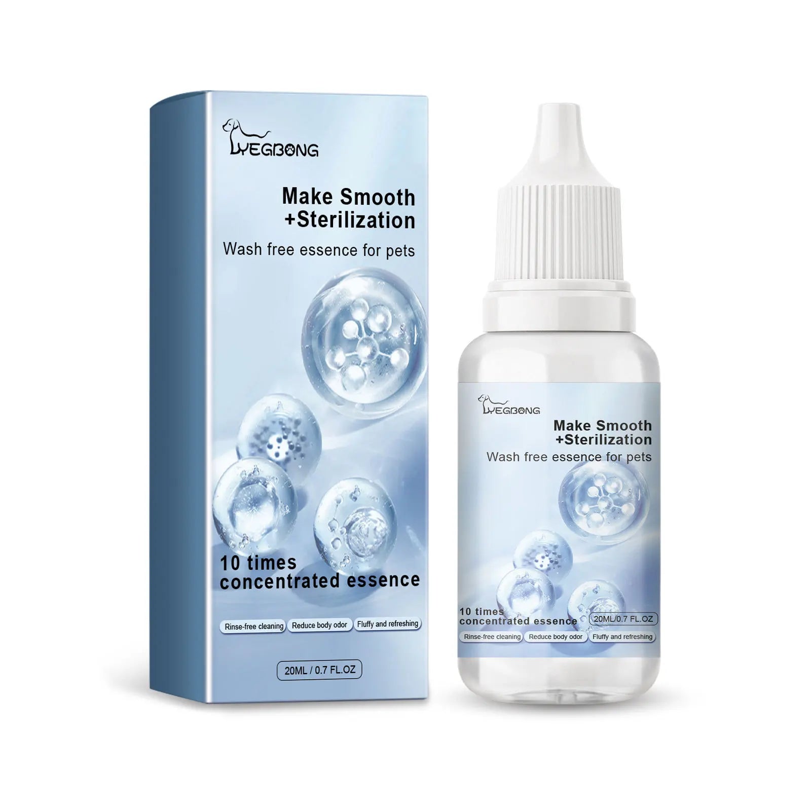 Pet Wash Free Essence Puppy Shampoo Softening Hair Remove Dirts Mites Deodorizing Itching Reduction Moisturizing Dog Body Wash