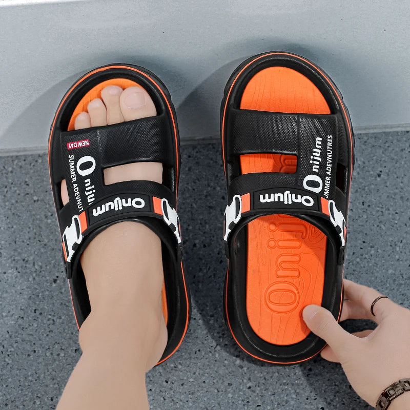 Summer Sandals for Men and Women, Dual-Use Beach Shoes, Soft-Soled Anti-Odor Slippers