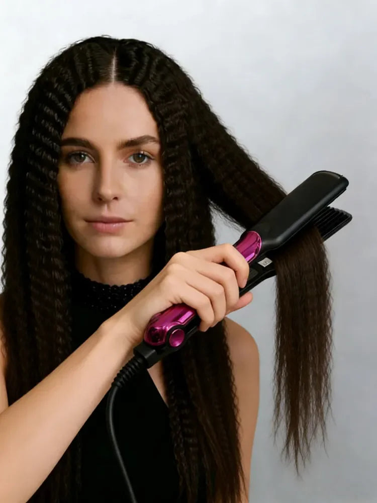 2020 Sale New Modelador De Cachos Electric Hair Comb Straight Clamps Ceramic Straighteners Do Not Hair Corn Curtains Optional