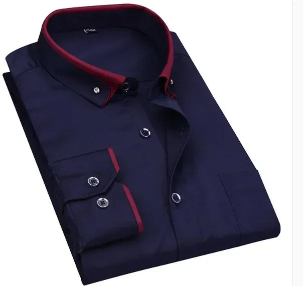 new arrival Spring commercial easy care shirt male oversize long-sleeve fashion formal high quality plus size M-7XL8XL9XL