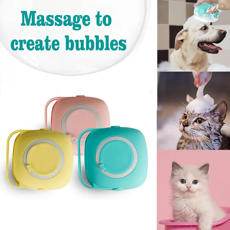 Bath Massage Brush Pet Massage Brush Bathroom for Dogs and Cats Shower Grooming Tool