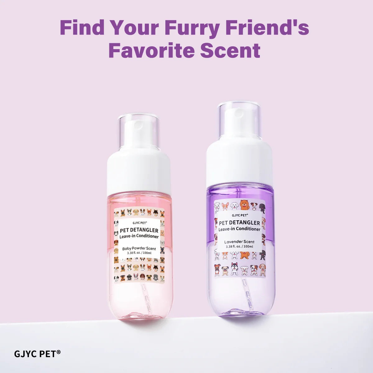 Pet Hair Detangler Spray 120ml Lavender Scent Alcohol Free Detangles Smooths Softens For All Breeds Dogs Cats Daily Grooming