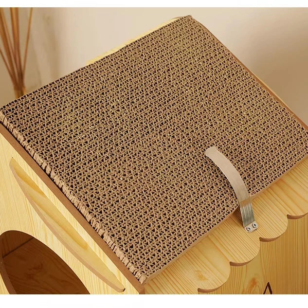 Pet Villa Wooden House Bedroom Home Wooden Splicing Assembly Cat and Dog Universal Villa House Indoor Pet Items